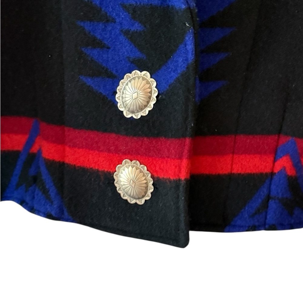 Silverado Jacket Womens large Southwest Aztec Wool Coat Western Boho - Picture 2 of 6